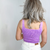 Violet Reversible Mineral Wash Ribbed Tank - Boujee Boutique 