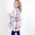 Flannel Lumber Jill Plaid Button Down Longline Jacket - Boujee Boutique 