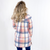 Flannel Lumber Jill Plaid Button Down Longline Jacket - Boujee Boutique 