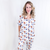 Lavender Flora Highland Cow Butter Soft Button Down Pajama Set - Boujee Boutique 