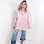 Pink Dough Textured Long Sleeve Button Up Top - Boujee Boutique 