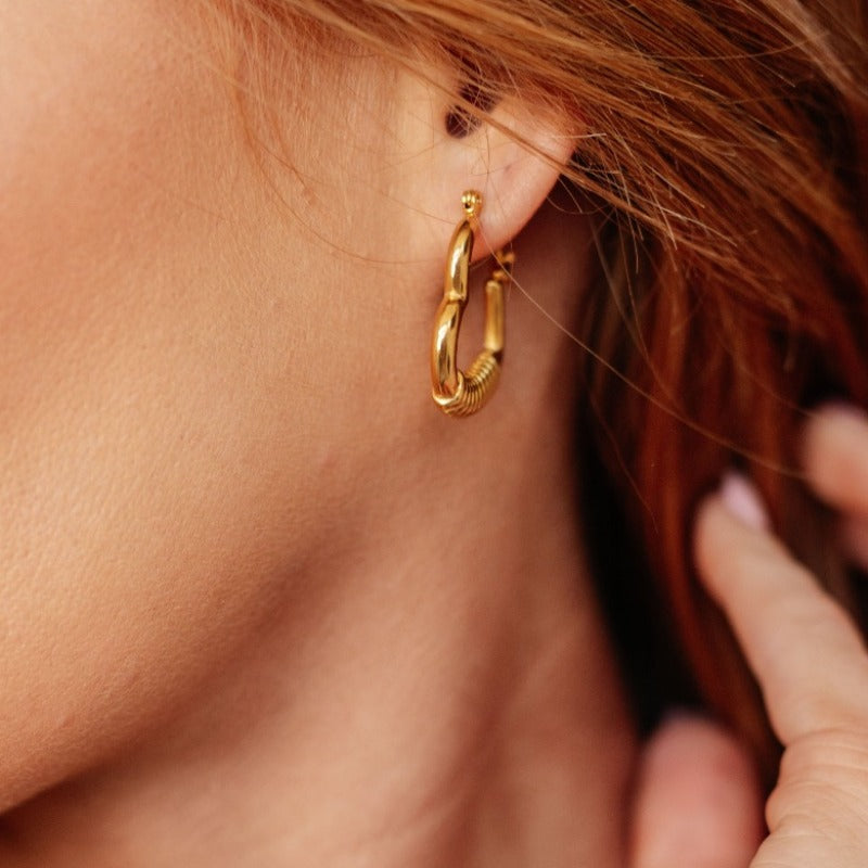 Bad Romance Gold Plated Earrings - Boujee Boutique 