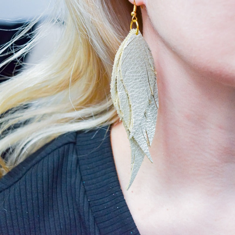 Wings of an Angel Small Earrings - Boujee Boutique 