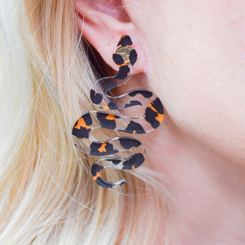 Britney Leopard Print Earrings - Boujee Boutique 