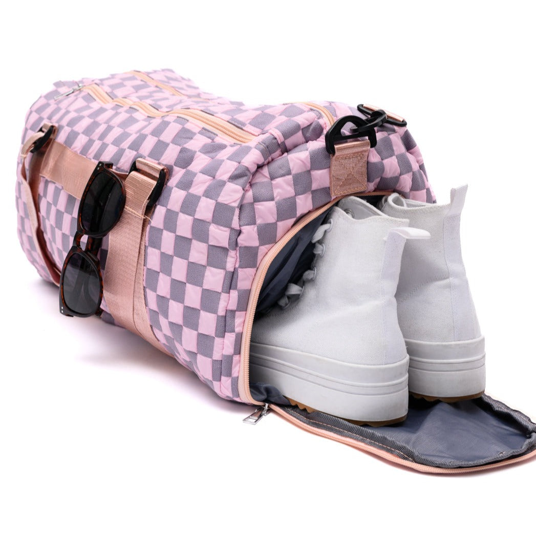 Elevate Travel Duffel in Pink - Boujee Boutique 
