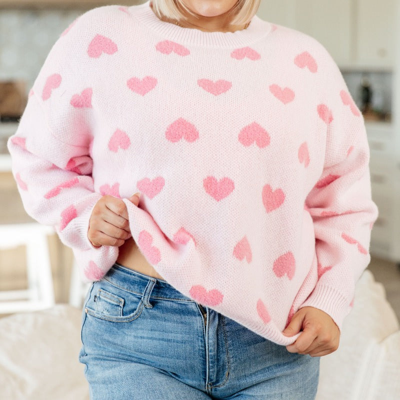 Heart On My Sleeves Sweater - Boujee Boutique 
