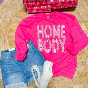 Pink Lines Comfortable Homebody Sweatshirt - Boujee Boutique 