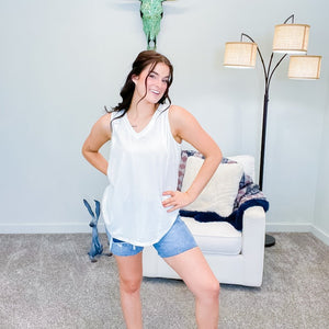 Athletic V Neck Tank Top - Boujee Boutique 