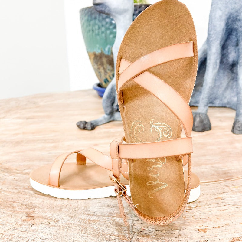 Very G | Gypsy Jazz Thirsty Nude Sandals - Boujee Boutique 