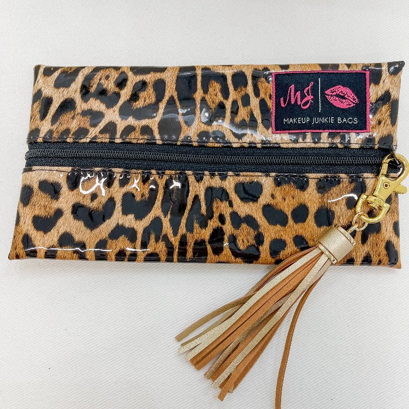Makeup Junkie Bag Mini Leopard Print - Boujee Boutique 