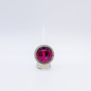 Sterling Silver Hand Crafted Round Ring - Boujee Boutique 