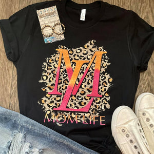 Mom Lyfe Leopard Print Graphic Tee - Boujee Boutique 