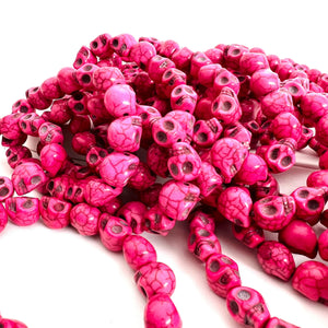 Hespera Exclusive Pink LUX Skull Stretchy Bracelet - Boujee Boutique 