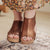 Walk This Way Wedge Sandals in Antique Bronze - Boujee Boutique 