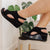 Walk This Way Wedge Sandals in Black Suede - Boujee Boutique 