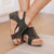 Walk This Way Wedge Sandals in Olive Suede - Boujee Boutique 