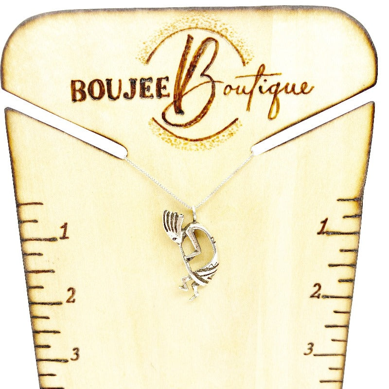Sterling Silver KOKOPELLI Small Necklace - Boujee Boutique 