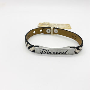 Safari Leather Life's Inspiration Bracelet - Boujee Boutique