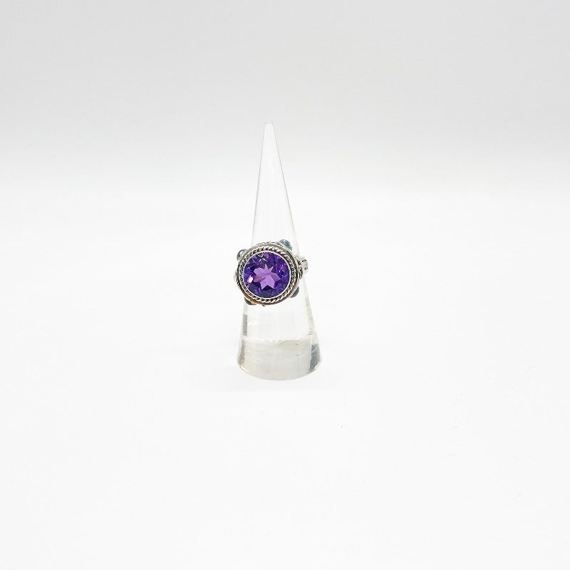 Sterling Silver Ametrine Purple Ring - Boujee Boutique