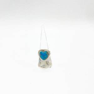 Turquoise Heart Sterling Silver Ring - Boujee Boutique